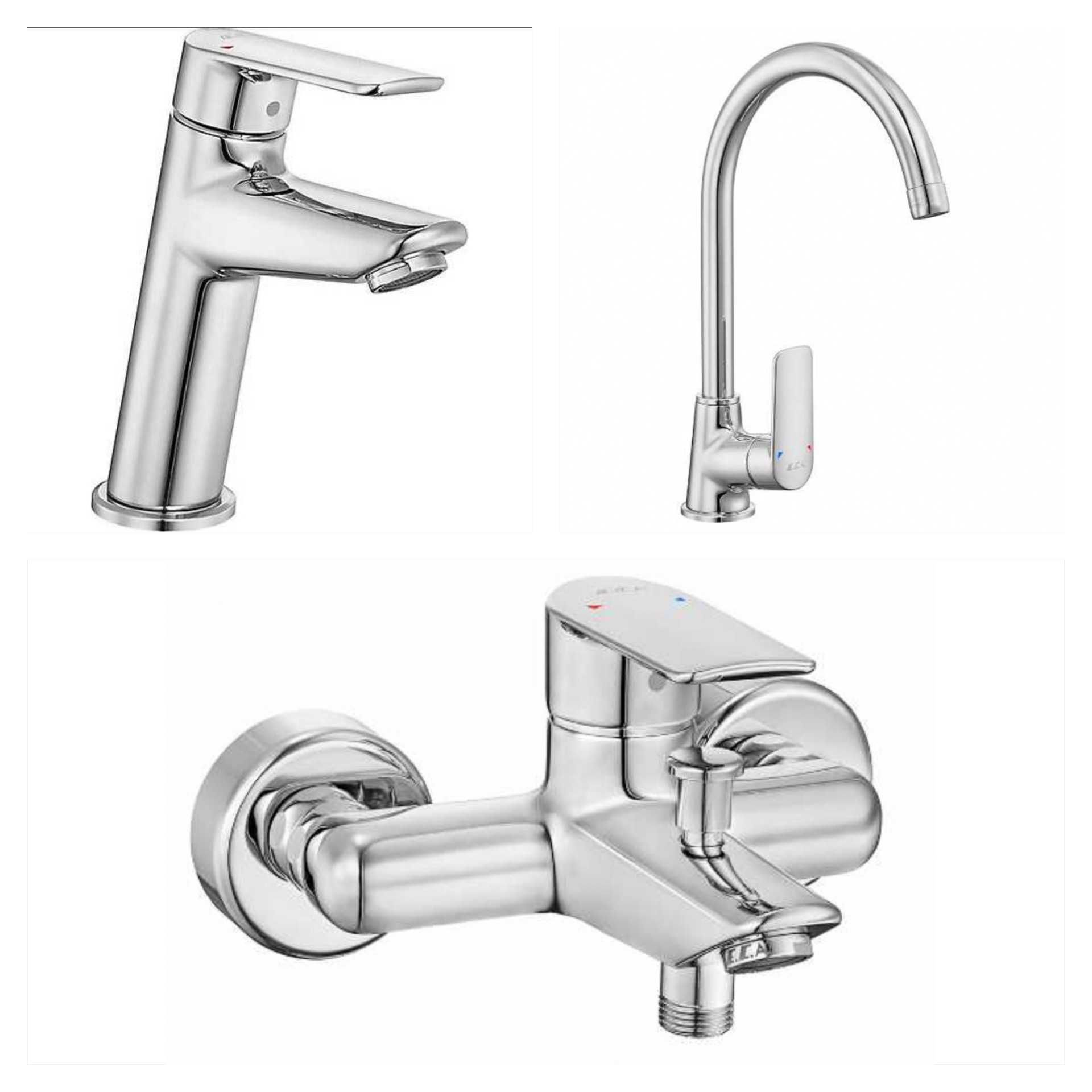 Eca Lia Banyo Bataryası Eviye Bataryası Lavabo Bataryası 20 Yıl Garanti 102102888-102118888-1021