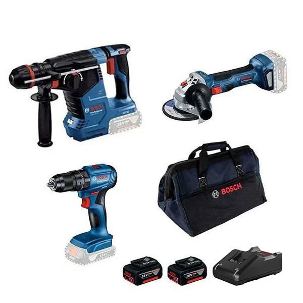 Bosch Gbh 180-li Kırıcı Delici + Gws 180-li Taşlama + Gsb 185-li Matkap