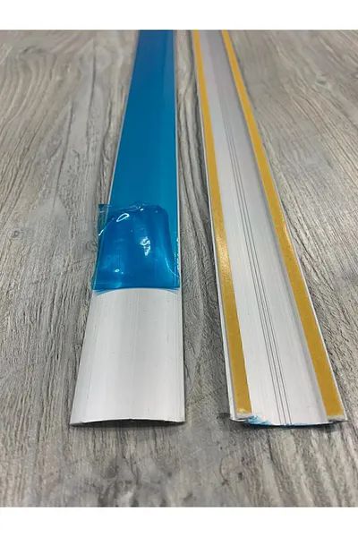 Alüminyum Kapı Eşik Gri Altı Yapışkanlı Eni 38 MM Boyu 90 CM 3 Ad