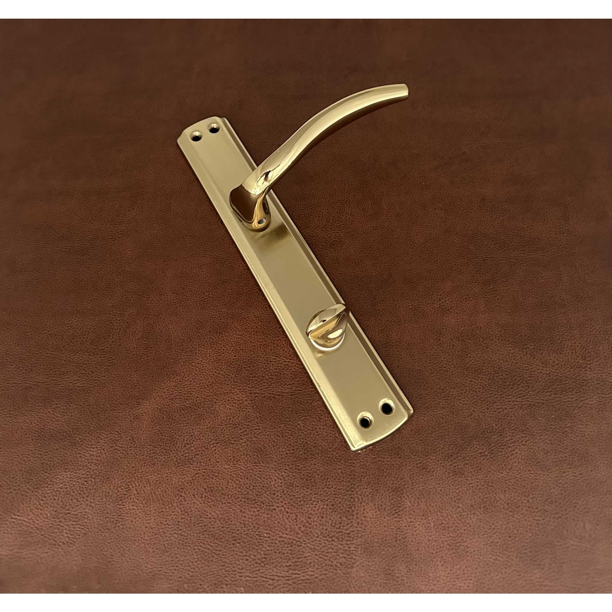 Trim Titanyum Gold Lüx Aynalı Wc Banyo Kapı Kolu Sol Basar 1 Takım