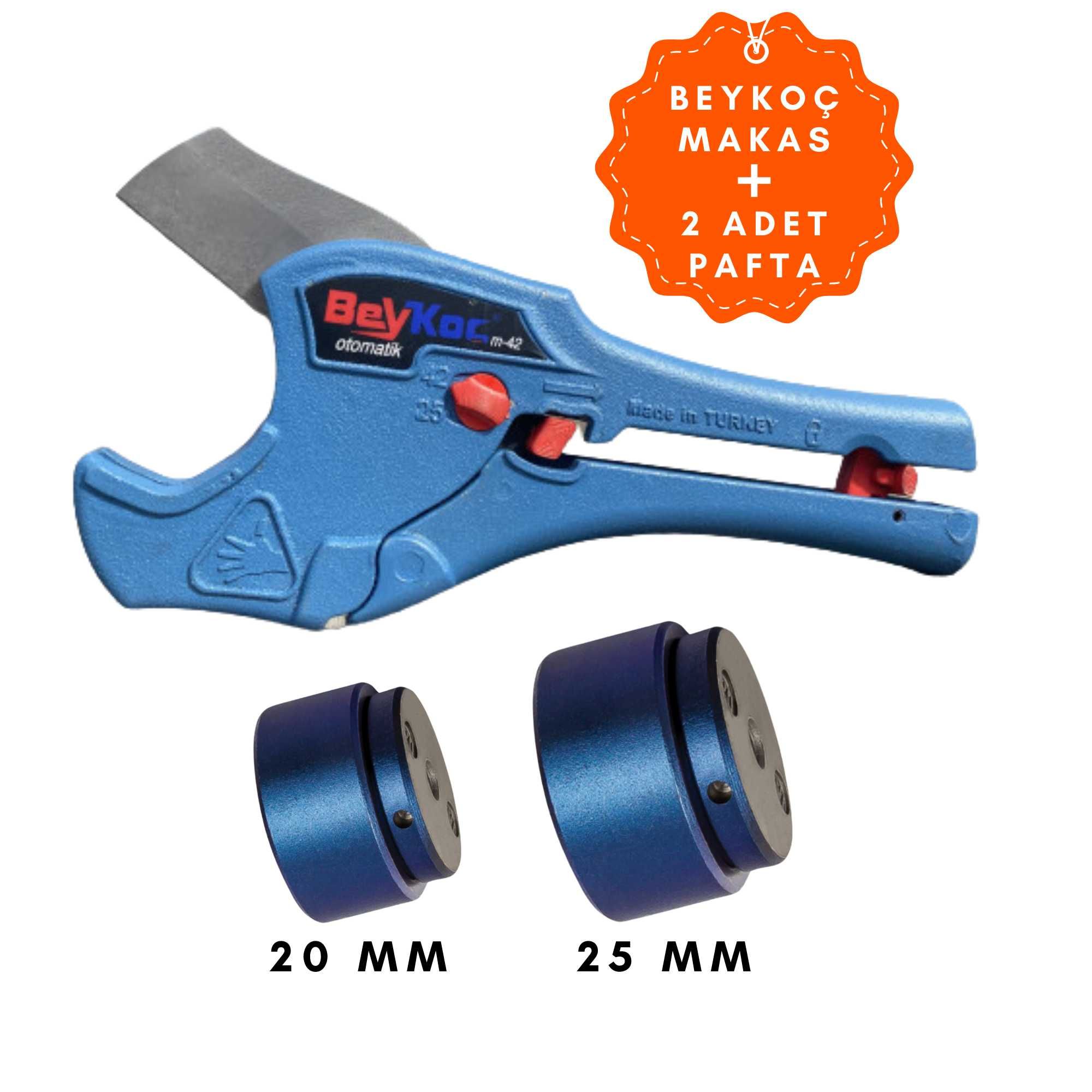 Beykoç Tam Otomatik Pprc Boru Makası 42 MM Candan 20 MM 25 MM Set