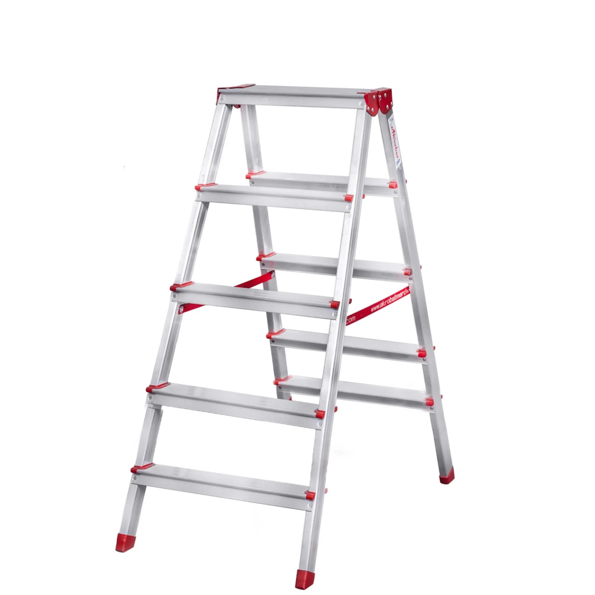 5+5 Alüminyum Çift Çıkış Merdiven Ev Tipi Merdiven Eczahane Tipi Merdiven