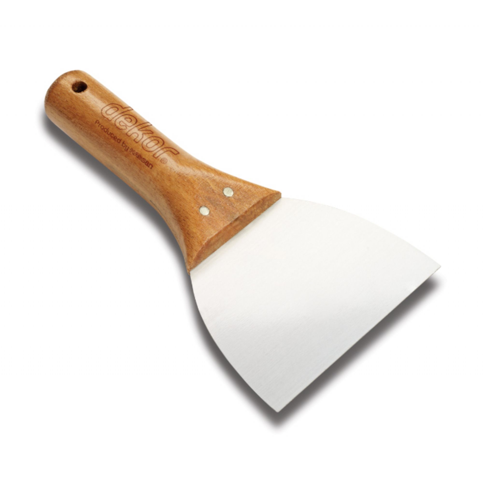 Dekor Çelik Ahşap Saplı Macun Ispatulası Alçı Ispatulası 6 CM Kod