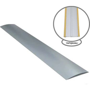 Alüminyum Kapı Eşik Gri Altı Yapışkanlı Eni 38 MM Boyu 90 CM 5 Adet