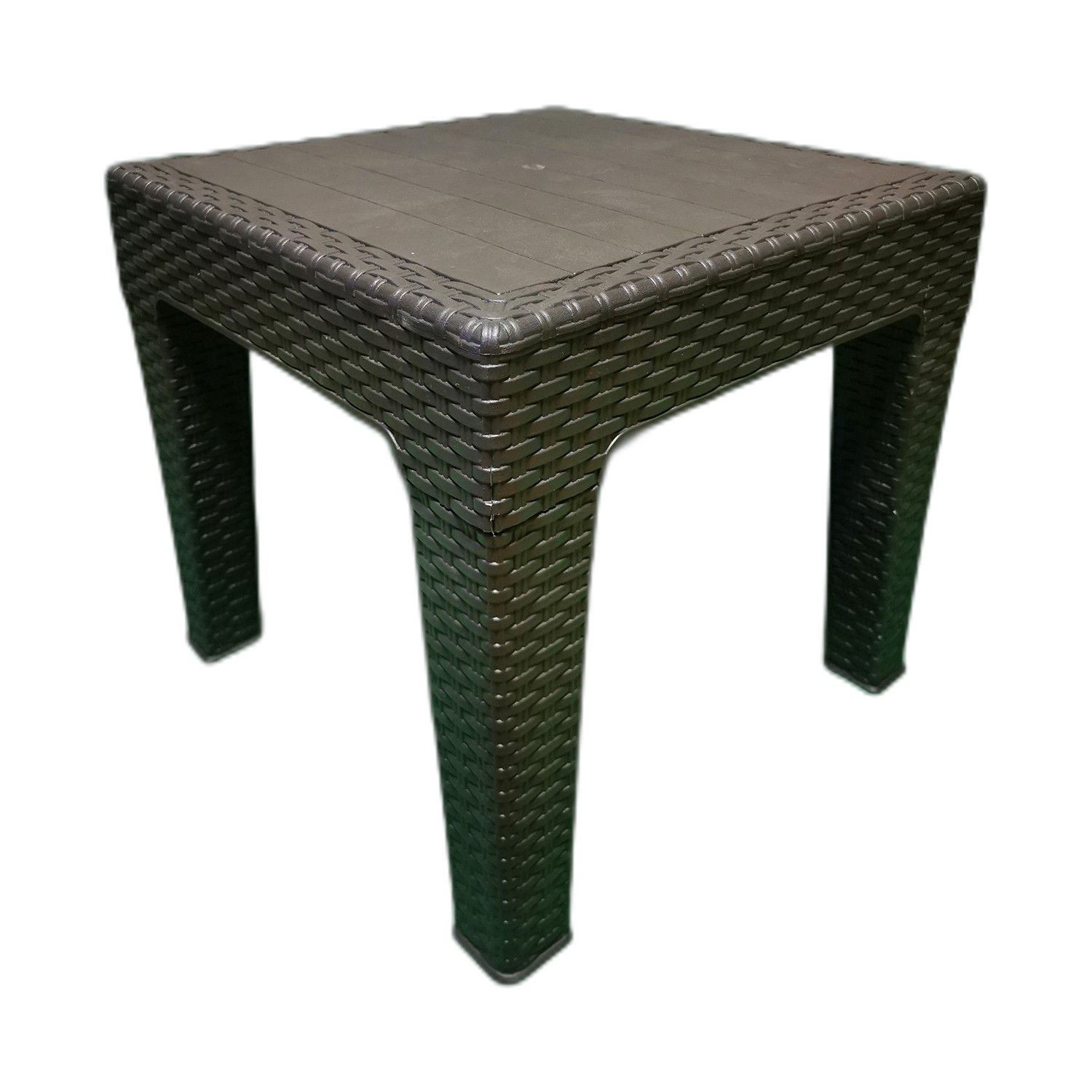 Rattan Sehpa 45 X 45 CM CM Bahçe Balkon ve Teras Sehpası