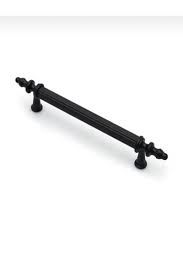 Vintage Mat Siyah Alüminyum Kulp Mutfak Dolap Çekmece Mobilya Kulbu 256 MM 25,6 CM 1 Adet