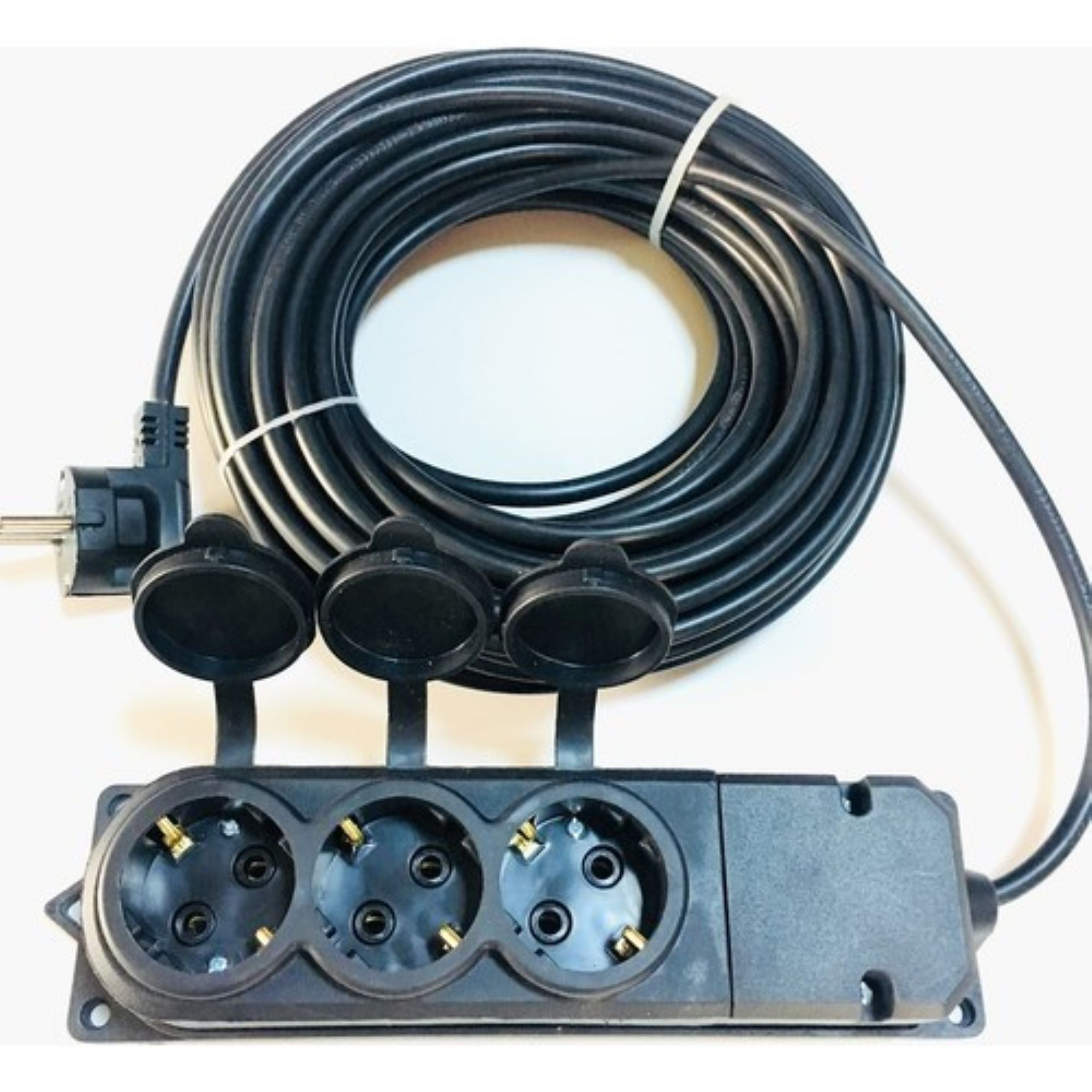 Bylion 3 Lü Kauçuk Siyah Seyyar Uzatma Kablo 3x2.5 MM 20 Mt