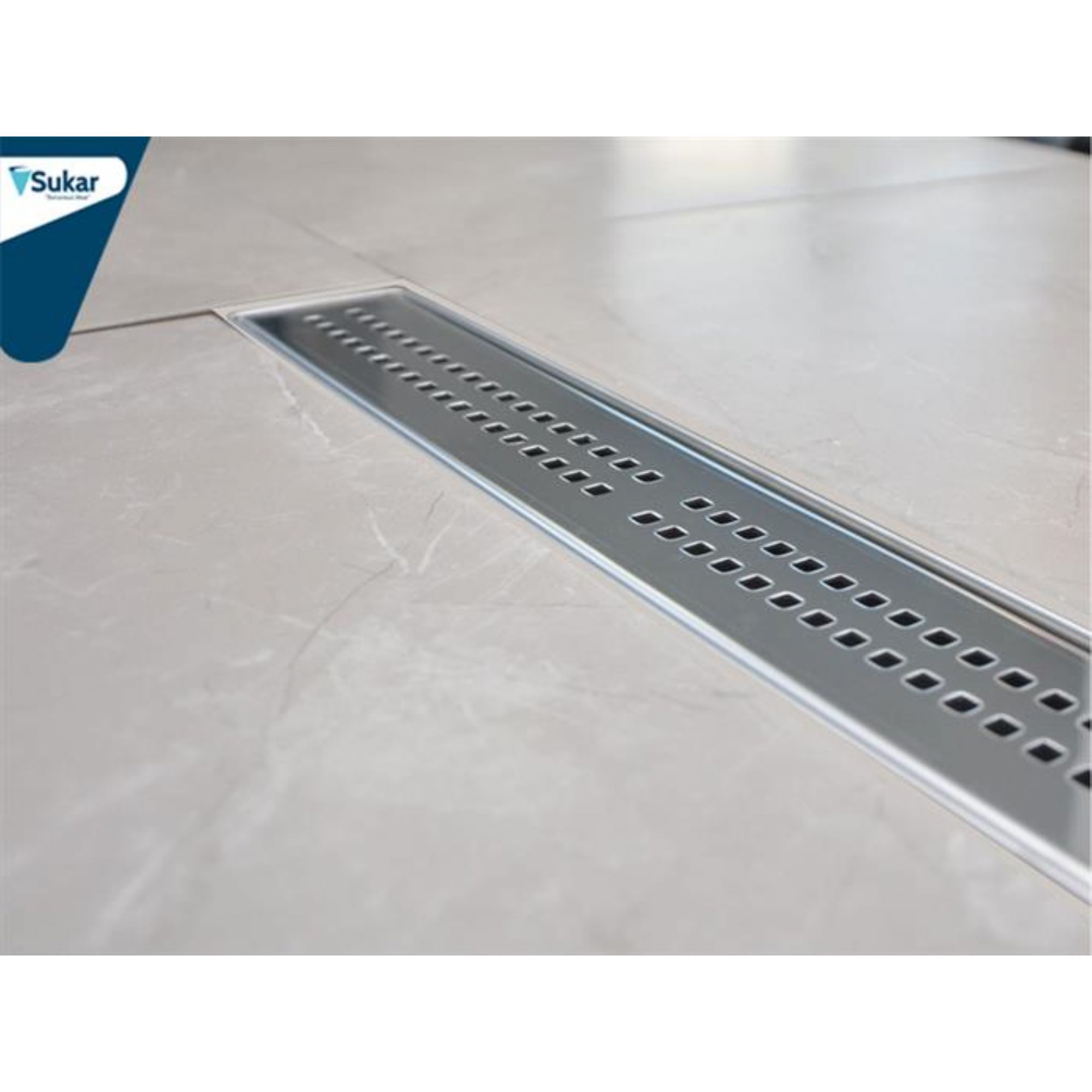 Sukar Line 4p Duş Kanalı Plastik Kasa Paslanmaz Izgara Süzgeç ø50 Çıkış 60 CM 1154