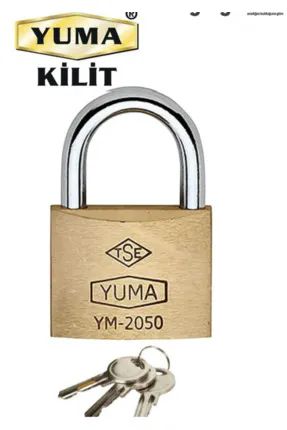Yuma Sarı Pirinç Asma Kilit 50 MM Ym 2050