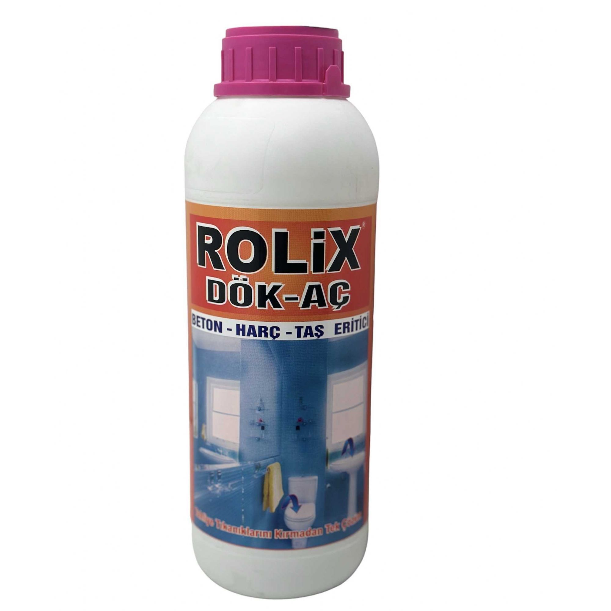 Rolix Lavabo & Banyo Gider Açıcı Harç Beton Eritici 1 KG