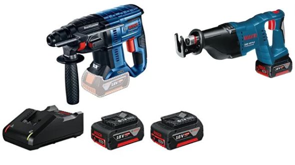 Bosch Gbh 180-li Kırıcı Delici + Bosch Professional Gsa V-li 2x4.0ah Akülü Panter Testere