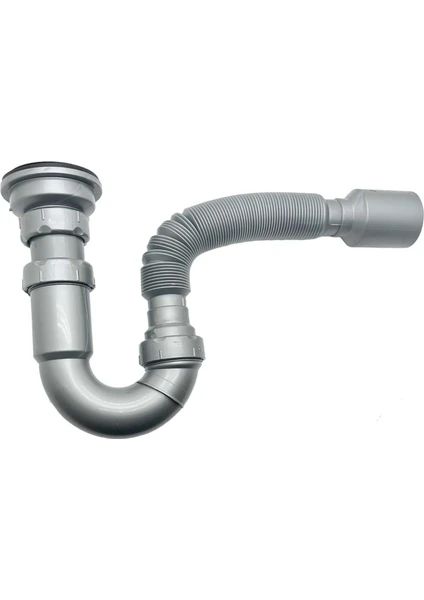 Donau Lavabo Eviye Sifonu S Tipi Körüklü .ø40 - 50 MM Çıkşlı