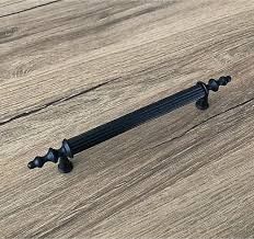 Mat Siyah Mobilya Dolap Mutfak Çekmece Kulpu 160 MM 5 Adet