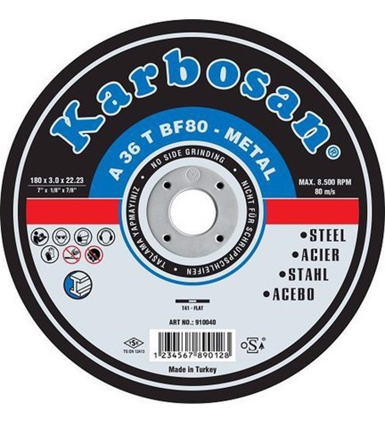 Karbosan 115 Nk Metal Kesme Taşı 115 X 3.0 X22 MM