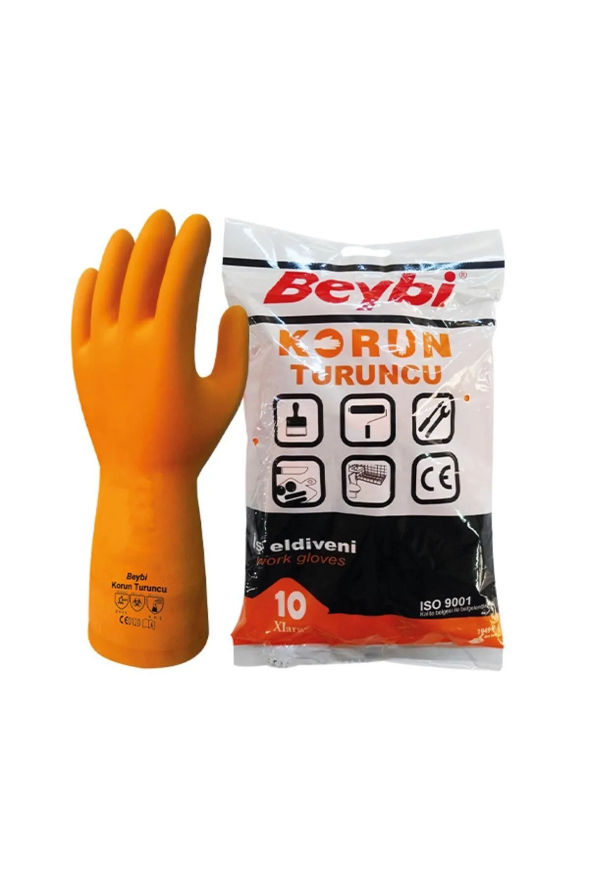 Beybi Korun Turuncu İş Eldiveni 9 Numara