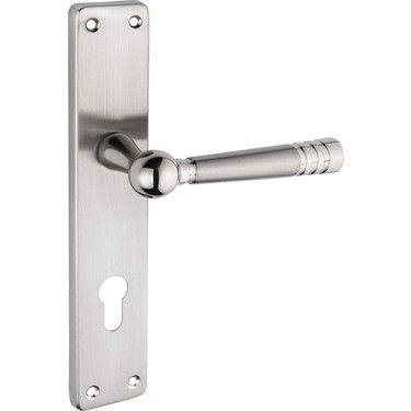 Osmanlı Topkapı Handles Saten Aynalı Yale Çelik Kapı Kolu 1 Takım